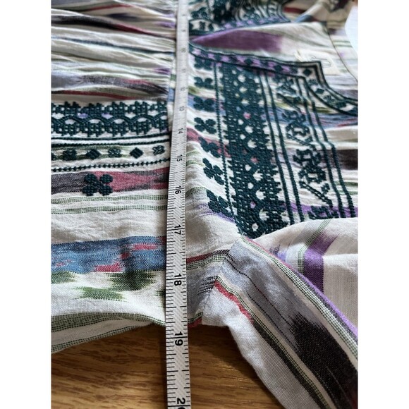 Anthropologie DRA Los Angeles Multicolor Embroidered Festival Boho Midi Dress M - Picture 9 of 9